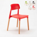 stolar för kök och bar polypropen och trä design Loch barcelona Erbjudande