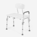 Bänk stol för dusch badkar för äldre och funktionshindrade med ryggstöd och armstöd Holly Kampanj