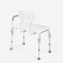 Bänk stol för dusch badkar för äldre och funktionshindrade med ryggstöd och armstöd Holly Erbjudande