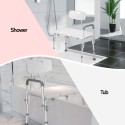 Bänk stol för dusch badkar för äldre och funktionshindrade med ryggstöd och armstöd Holly Försäljning