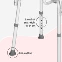 Duschstol badrum äldre funktionshindrade höjdjusterbar med ryggstöd Dahlia Rea