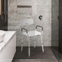 Duschstol badrum äldre funktionshindrade avtagbara armstöd Maple Försäljning