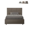 Fransk dubbelsäng 140x200 med förvaring modern design Mika F Mått