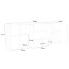 Skänk sideboard kök vardagsrumsmöbel 220cm buffé modern design Lonja Report Modell