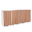Skänk sideboard vardagsrumsmöbel kök  180cm vit och trä design Ceila Wood Erbjudande