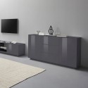 Sideboard modern design vardagsrumsmöbler 160cm buffé Carat Report Val