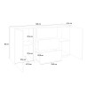 Sideboard modern design vardagsrumsmöbler 160cm buffé Carat Report Modell