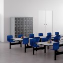 Monobloc bord 4 stolar matsalsföretag kontorsskola Four Försäljning