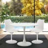 Set runt bord 80cm 2 stolar tulpan design modern skandinavisk stil Aster Erbjudande