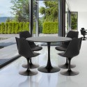 Set runt bord 100cm 4 stolar tulpan design modern skandinavisk stil Ross Erbjudande