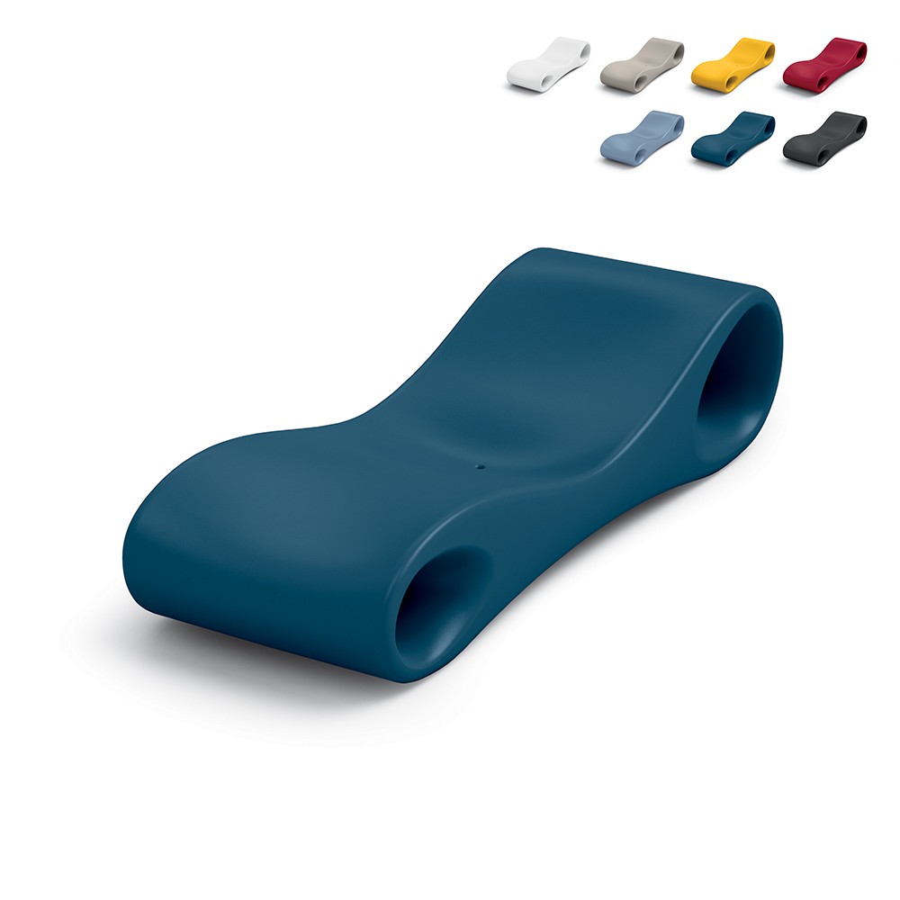 Utomhus solstol schäslong i polyeten modern design Slice