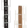 Vertikal hängande bokhylla i trä h105cm 7 hyllor Zia Veronica SF Pris