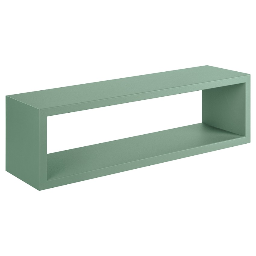 Rektangulär kubvägghylla modern design Regolo 
