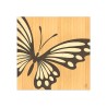 Tavla i trä med inläggningar 75x75cm modern design Butterfly Egenskaper
