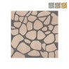 Tavla i trä med inläggningar 75x75cm naturlig dekorativ Stones Kampanj