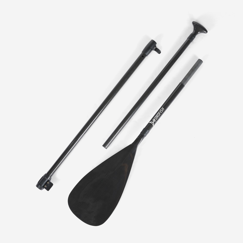 Paddel 3 delar kolfiber löstagbar åra för Stand Up Paddle SUP Charon Pro