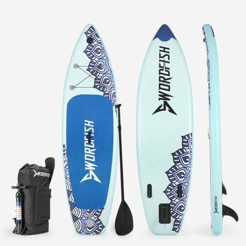Uppblåsbar SUP -bräda Stand Up Paddle Touring för vuxna 10'6" 320cm Mantra Pro Kampanj