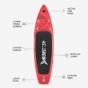 Uppblåsbar SUP -bräda Stand Up Paddle för barn 8'6 260cm Red Shark Junior Katalog