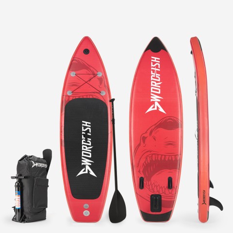 Uppblåsbar SUP -bräda Stand Up Paddle för barn 260cm Red Shark Junior