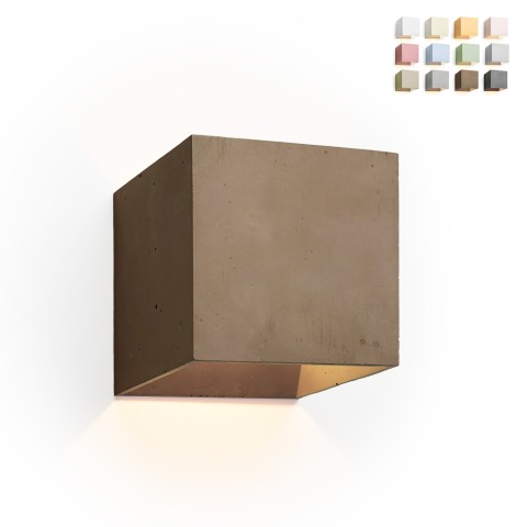 Vägglampa applikation kub vägg taklampa modern design Cromia