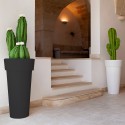 Växtkruka modern stil 70 cm hög planteringskärl Messapico Erbjudande