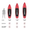 Uppblåsbar SUP -bräda Stand Up Paddle för barn 8'6 260cm Red Shark Junior 