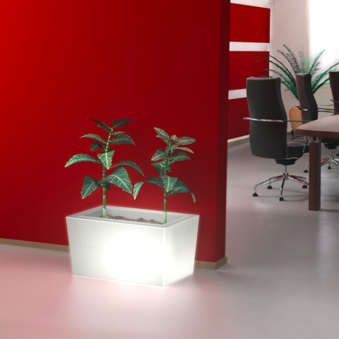 Ljus modern design växtkruka för trädgårdsbar terrass växter Ionico