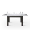 Utdragbart matbord 90x120-180cm vit grå Bibi Mix AB Erbjudande