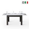 Utdragbart matbord 90x120-180cm vit grå Bibi Mix AB Försäljning