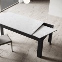Utdragbart matbord 90x160-220cm kök vitt och grått Bibi Mix AB Rea