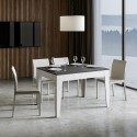Utdragbart matbord 90x120-180cm grått och vitt Cico Mix BA Rea