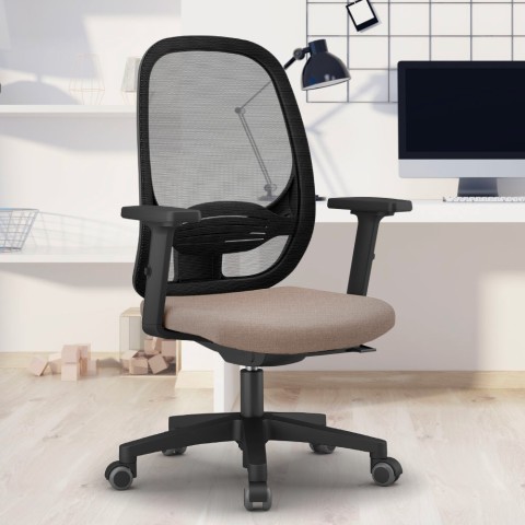 Smartworking kontorsstol ergonomisk fåtölj med ventilerande mesh Easy T