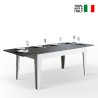 Utdragbart matbord 90x160-220cm grått och vitt Cico Mix BA Försäljning