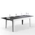 Utdragbart matbord 90x160-220cm grått och vitt Cico Mix BA Erbjudande