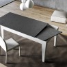 Utdragbart matbord 90x160-220cm grått och vitt Cico Mix BA Rea