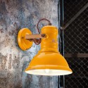 Vägglampa järn och keramik vintage design Industrial AP Kampanj