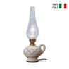 Bordslampa glas och keramik klassisk vintage design Pompei TA Försäljning