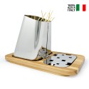 Grillspett hållare arrosticini bord stål trä bas Gran Sasso Plus Försäljning