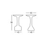 Runt högt bord för barpallar 99 cm polyeten design Armillaria T1 Kostnad