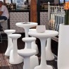 Runt högt bord för barpallar 99 cm polyeten design Armillaria T1 Mått