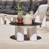 Runt lågt bord för utomhusbruk trädgård terrass design Atene T1 Kampanj
