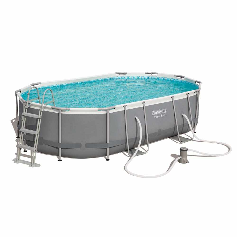 Bestway 58255 Solarabdeckplane Fr Oval Fast Set Pool 488 X 305