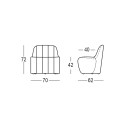 Modulär stol i polyeten modern design inomhus utomhus Jetlag C1 Egenskaper