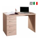 Skrivbord för kontor 4 lådor modern design trä KimDesk Försäljning