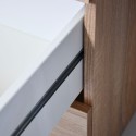 Skrivbord för kontor 4 lådor modern design trä KimDesk Rea
