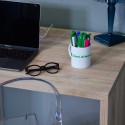 Skrivbord för kontor 4 lådor modern design trä KimDesk Val