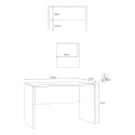 Skrivbord för kontor och hemarbetsplats modern design Simply 120 Val