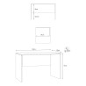 Skrivbord för kontor och hemarbetsplats modern design Simply 120 Val