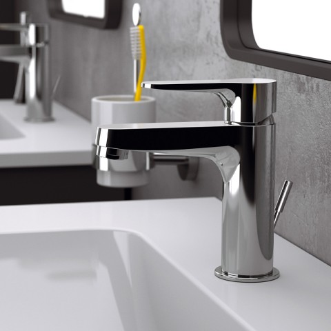 Tvättställsblandare i krom modern design Aurora Kampanj