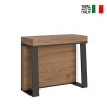 Utdragbart Konsolbord Modern design 90x40-288cm trä och metall Asia Oak Erbjudande